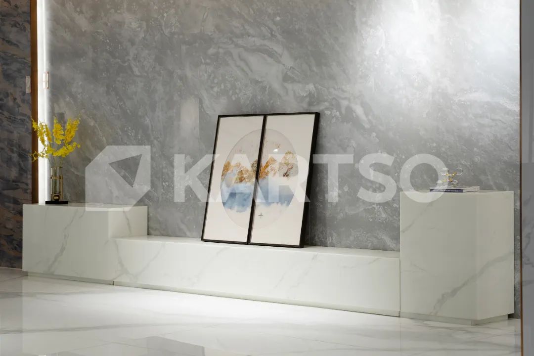 科素板装饰案例·东莞大千展厅|极简润泽的白，书写空间"简"与"景"的艺术